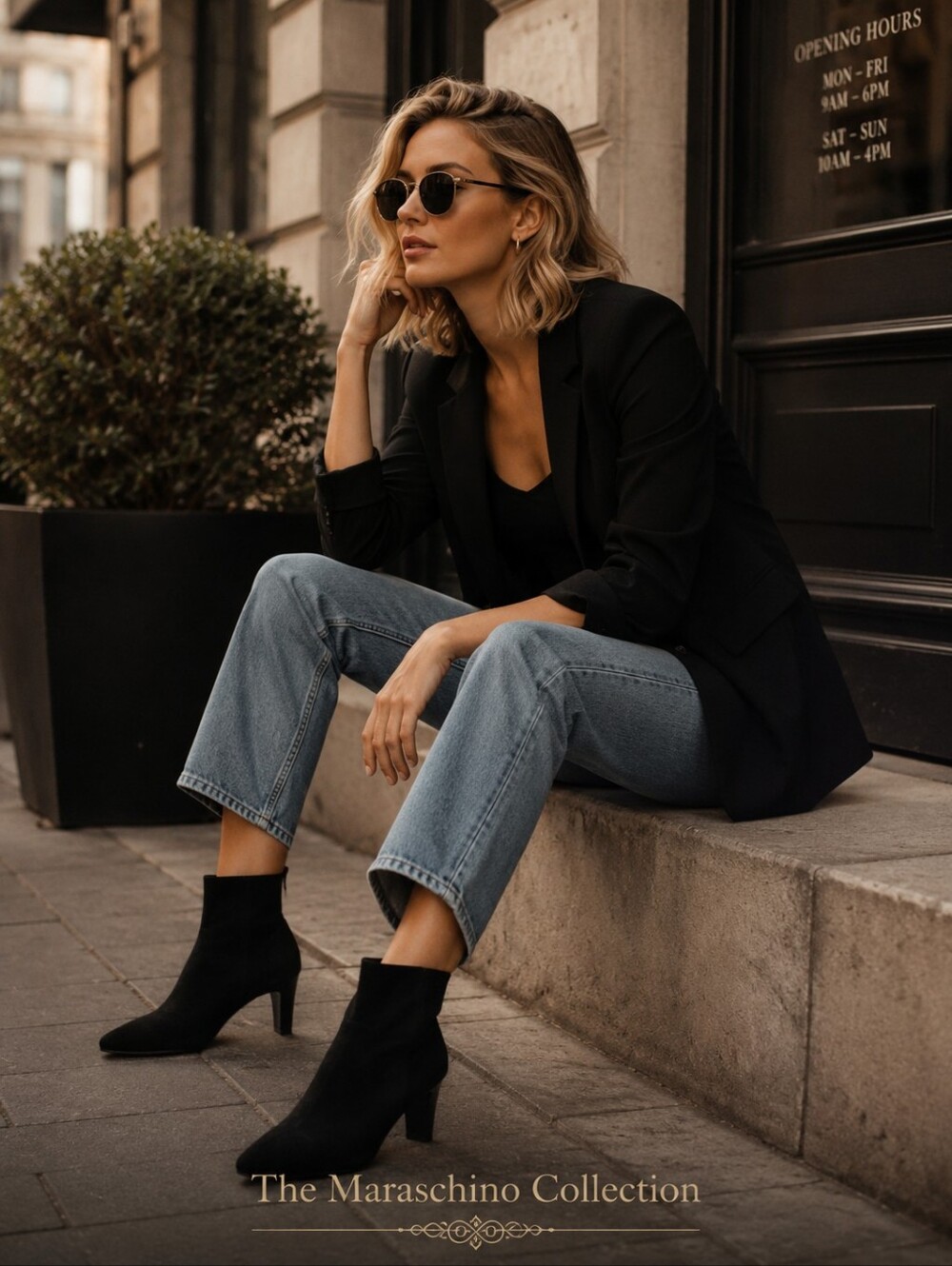 Amazon Essentials Faux Suede Stiletto Ankle Boots | Sleek Black | Women’s 10